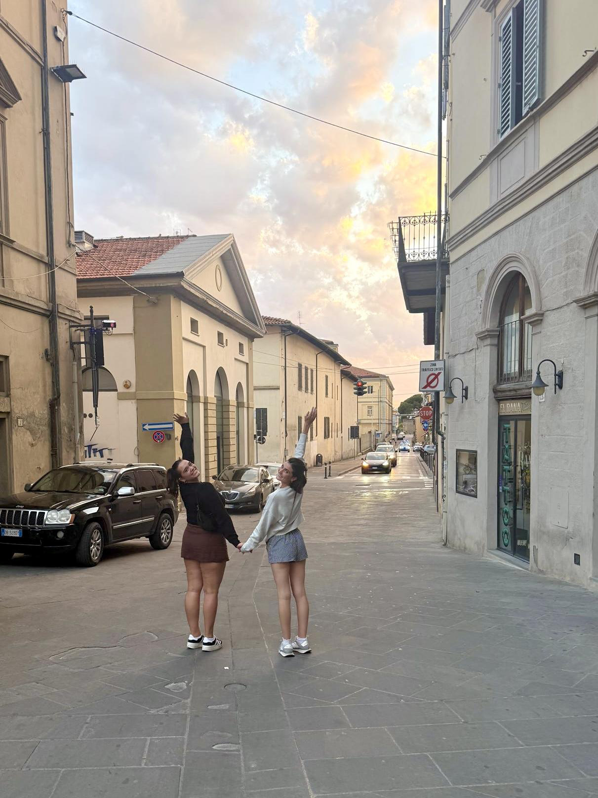 On a quiet street near our homebase in Arezzo