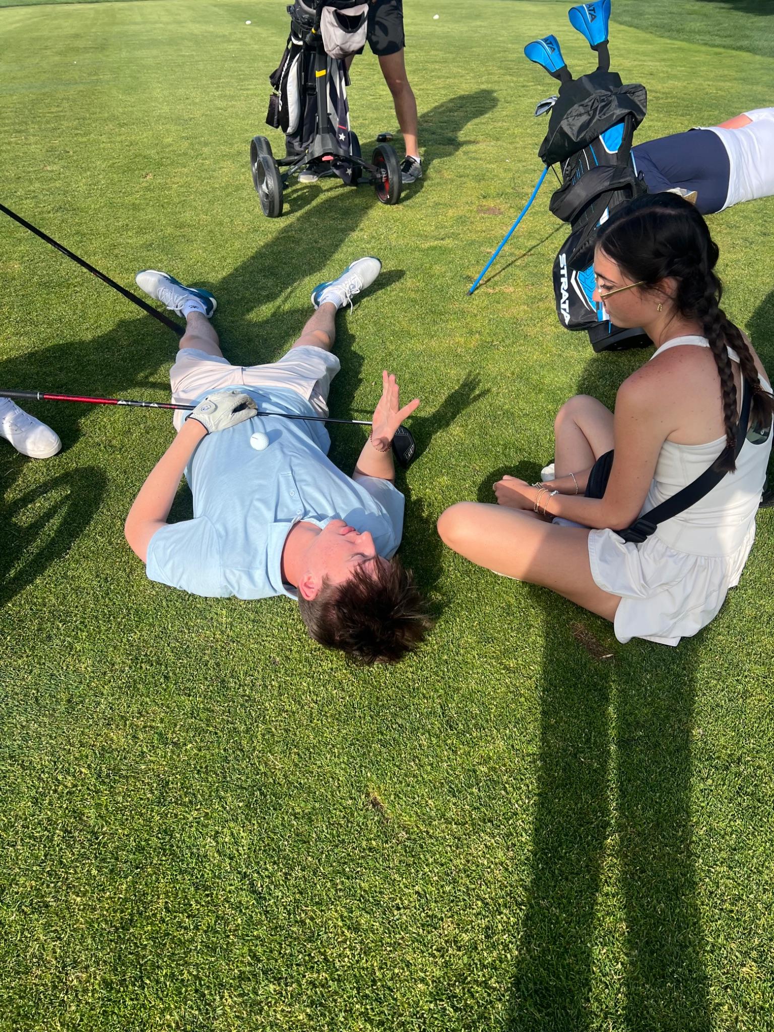 At the golf course